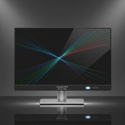 Màn hình LCD 15 inch với độ phân giải tiêu chuẩn 1024 * 768 Hỗ trợ tùy chỉnh độ sáng