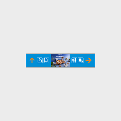 Hỗ trợ quảng cáo Android Bar-TFT hai mặt 47,6 inch Tùy chỉnh độ sáng